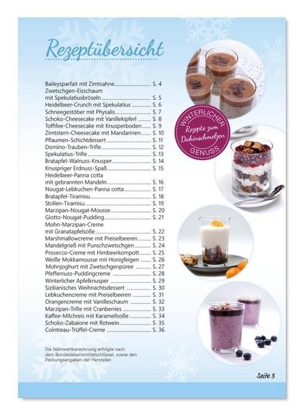 Produktbild: Winterliche Desserts im Glas