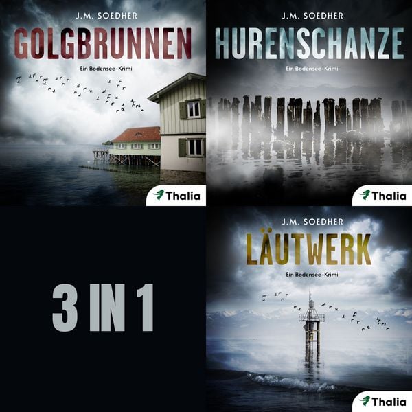 Produktbild: 3 Bodenseekrimis: Golgbrunnen - Hurenschanze - L&auml;utwerk (Nur bei uns!)