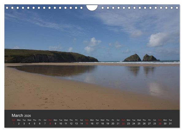 Produktbild: Sights and Views in Cornwall (Wall Calendar 2026 DIN A4 landscape), CALVENDO 12 Month Wall Calendar