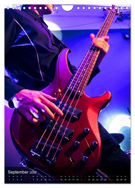 Produktbild: Rockgitarren in Concert (Wandkalender 2026 DIN A4 hoch), CALVENDO Monatskalender