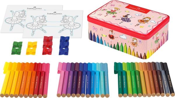 Produktbild: Faber-Castell Filzstifte Connector Ballerinabox