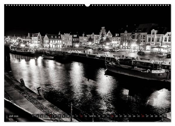 Produktbild: Ein Blick auf Husum (hochwertiger Premium Wandkalender 2026 DIN A2 quer), Kunstdruck in Hochglanz