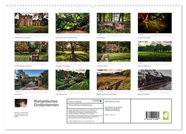 Produktbild: Romantisches Gro&szlig;britannien (hochwertiger Premium Wandkalender 2026 DIN A2 quer), Kunstdruck in Hochglanz