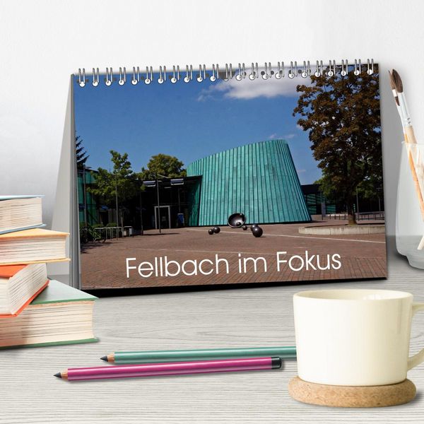 Produktbild: Fellbach im Fokus (Tischkalender 2026 DIN A5 quer), CALVENDO Monatskalender