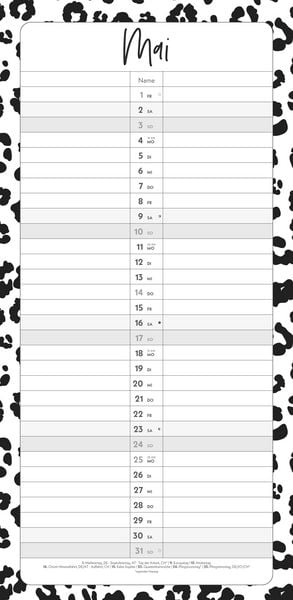 Produktbild: Termine für 2 Black and White 2026 Familienplaner - Timer - Termin-Planer - Couple-Kalender - Familien-Kalender - 22x45