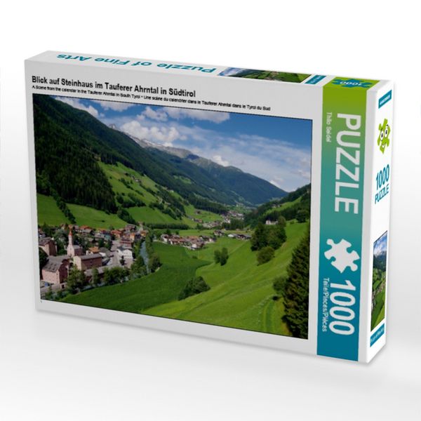 CALVENDO Puzzle Blick auf Steinhaus im Tauferer Ahrntal in Südtirol | 1000 Teile Lege-Größe 64x48cm Foto-Puzzle für glückliche Stunden