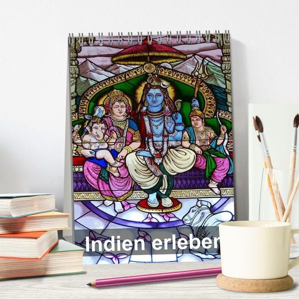 Produktbild: Indien erleben (Tischkalender 2026 DIN A5 hoch), CALVENDO Monatskalender