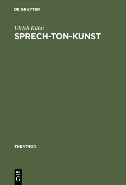 Produktbild: Sprech-Ton-Kunst