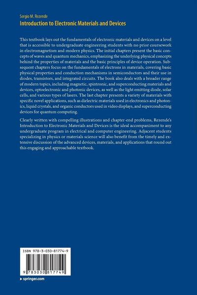 Produktbild: Introduction to Electronic Materials and Devices