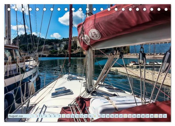 Produktbild: Segelyacht - Freiheit und Abenteuer (Tischkalender 2026 DIN A5 quer), CALVENDO Monatskalender