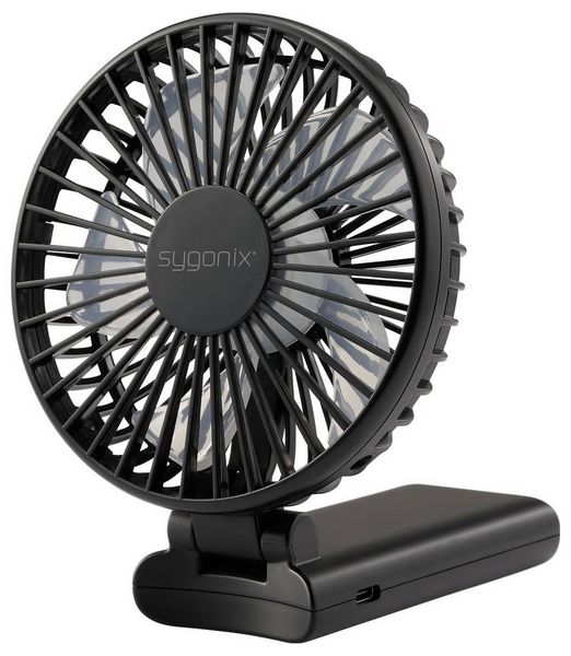 Produktbild: Sygonix Handventilator 4W Schwarz