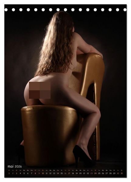 Produktbild: Beaut&eacute;s blondes nues (Calendrier de bureau 2026 DIN A5 horizontal), CALVENDO calendrier mensuel