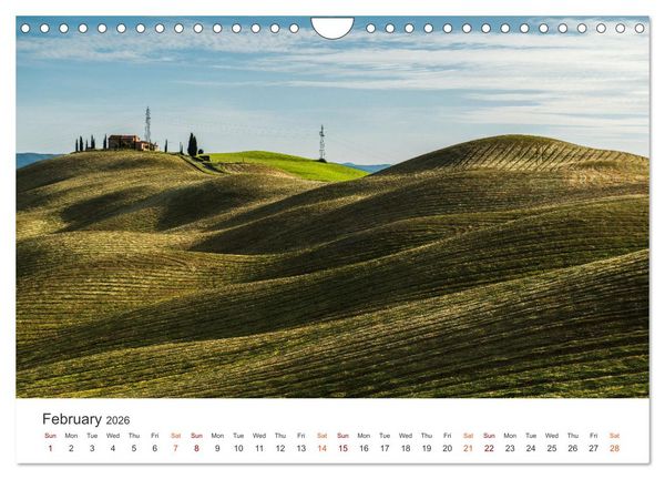 Produktbild: Tuscany A color palette (Wall Calendar 2026 DIN A4 landscape), CALVENDO 12 Month Wall Calendar