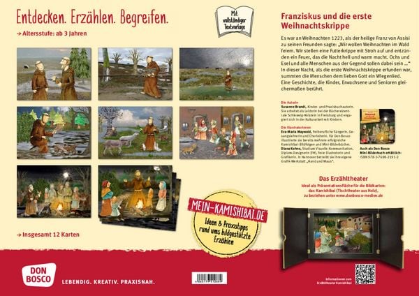 Produktbild: Franziskus und die erste Weihnachtskrippe. Kamishibai Bildkartenset.