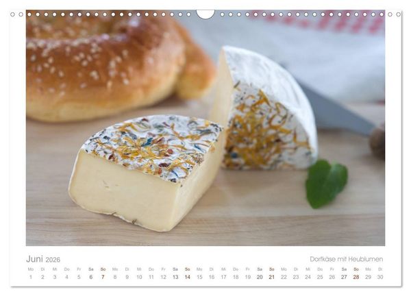 Produktbild: Der K&auml;sekalender Edel und lecker (Wandkalender 2026 DIN A3 quer), CALVENDO Monatskalender