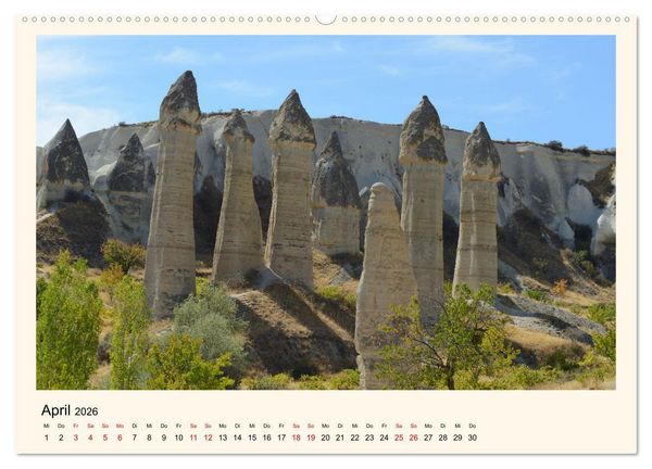 Produktbild: Kappadokien, im Land der Feenkamine (Wandkalender 2026 DIN A2 quer), CALVENDO Monatskalender