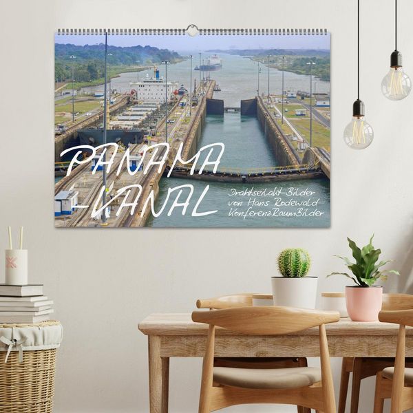 Produktbild: PANAMA-KANAL: Drahtseilakt-Bilder (Wandkalender 2026 DIN A2 quer), CALVENDO Monatskalender