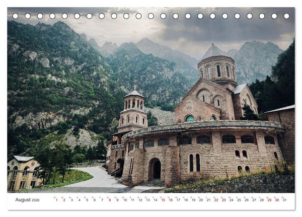 Produktbild: Georgien - Neuzeit-Chroniken (Tischkalender 2026 DIN A5 quer), CALVENDO Monatskalender
