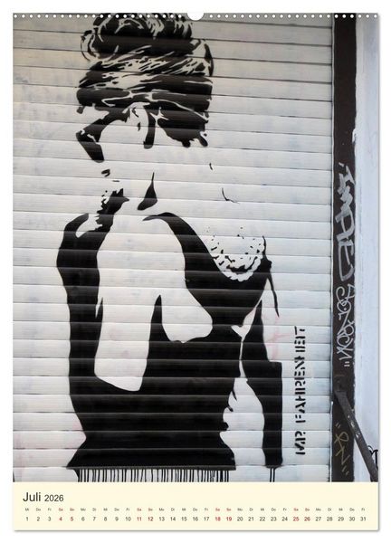 Produktbild: Famous Women in StreetArt (hochwertiger Premium Wandkalender 2026 DIN A2 hoch), Kunstdruck in Hochglanz