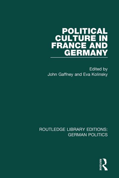 Produktbild: Political Culture in France and Germany (RLE