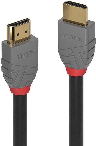 LINDY HDMI Anschlusskabel HDMI-A Stecker, HDMI-A Stecker 1.00m Schwarz 36962 4K UHD HDMI-Kabel