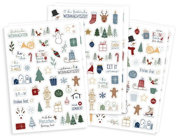 Produktbild: Sticker-Set Weihnachten