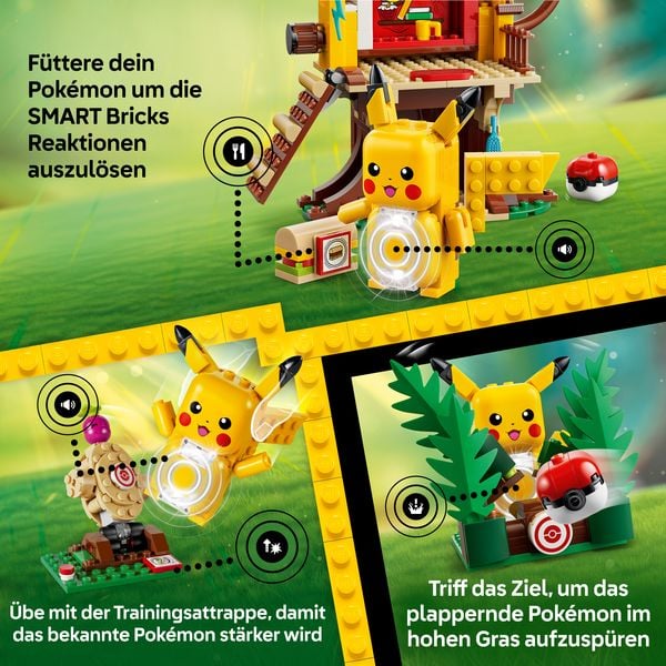 Produktbild: LEGO Pok&eacute;mon: SMART Play: Trainingshaus mit Pikachu All-in-1 Set 72164