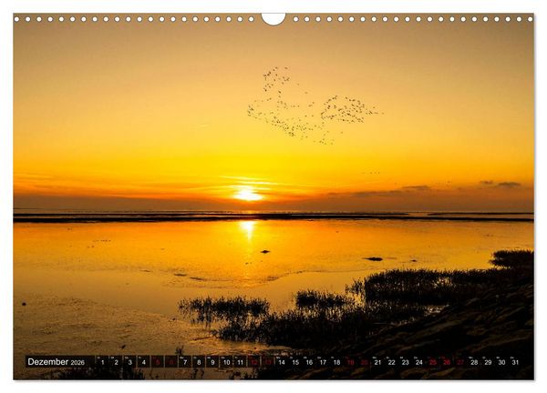 Produktbild: Wattenmeer Nordsee - Lichtstimmungen zwischen Land und Meer (Wandkalender 2026 DIN A3 quer), CALVENDO Monatskalender
