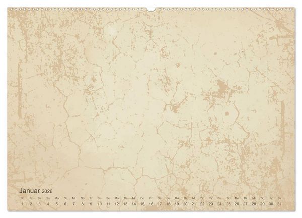 Produktbild: Vintage DIY Bastel-Kalender - Zum Selbstgestalten (Wandkalender 2026 DIN A2 quer), CALVENDO Monatskalender