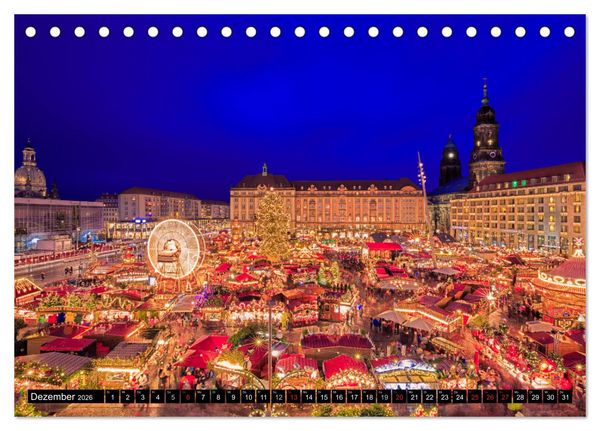 Produktbild: Barockperle Dresden (Tischkalender 2026 DIN A5 quer), CALVENDO Monatskalender