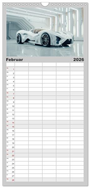 Produktbild: Familienplaner 2026 - Future Rides mit 5 Spalten (Wandkalender, 21 x 45 cm) CALVENDO