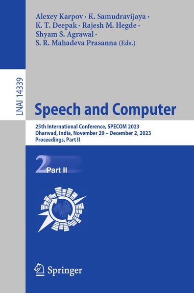 Produktbild: Speech and Computer
