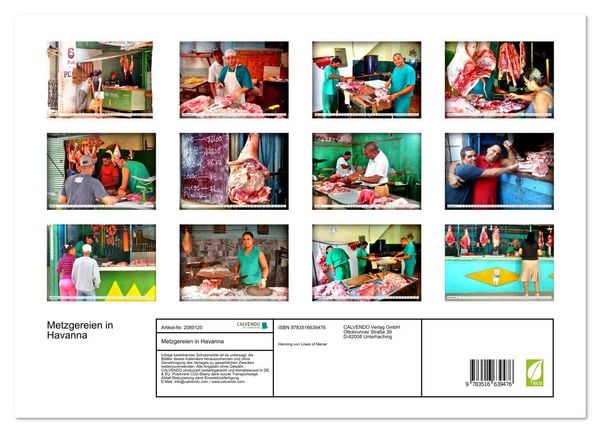 Produktbild: Metzgereien in Havanna (hochwertiger Premium Wandkalender 2026 DIN A2 quer), Kunstdruck in Hochglanz