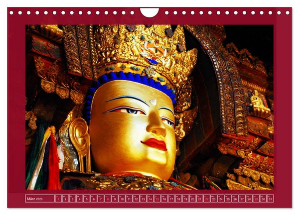 Produktbild: Buddhas & Bhodisattvas (Wandkalender 2026 DIN A4 quer), CALVENDO Monatskalender