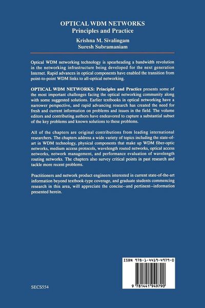 Produktbild: Optical WDM Networks