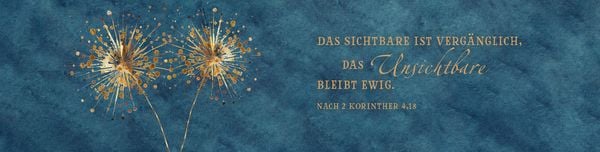 Produktbild: Glaswindlicht zur Trauer - Das Sichtbare ist verg&auml;nglich...