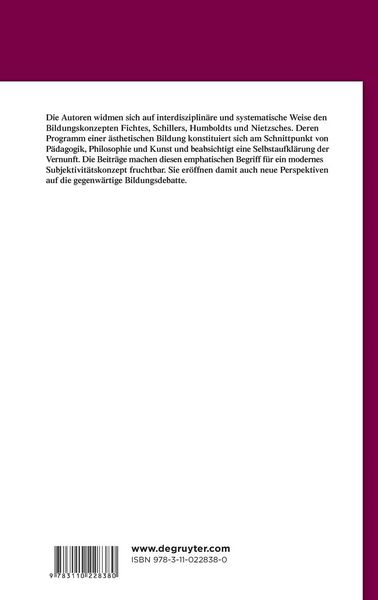 Produktbild: Bildung als Kunst