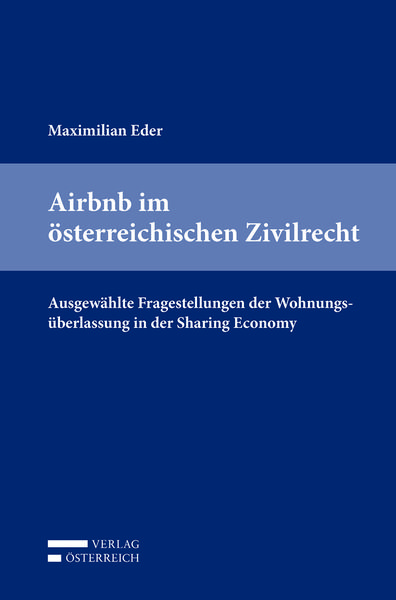 Produktbild: Airbnb im &ouml;sterreichischen Zivilrecht