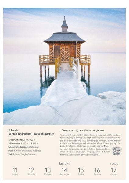 Produktbild: Wanderlust Wochen-Kulturkalender 2027 - 53 Touren von der K&uuml;ste bis zu den Alpen