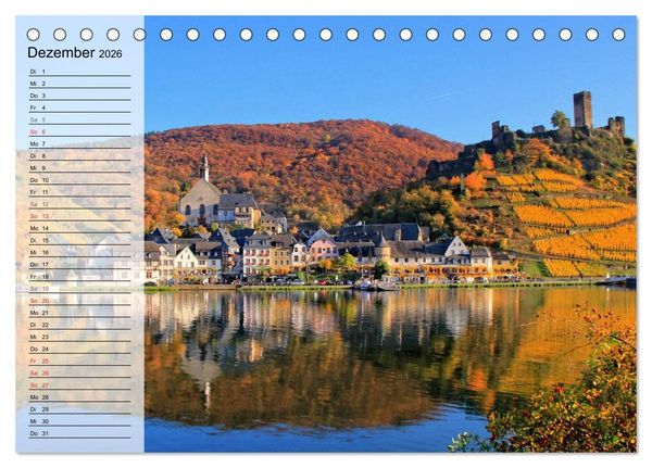 Produktbild: An der wundersch&ouml;nen Mosel (Tischkalender 2026 DIN A5 quer), CALVENDO Monatskalender