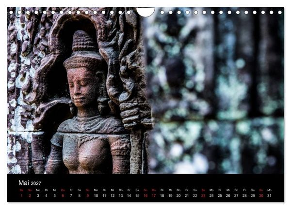 Produktbild: Tempel rund um Angkor Wat (Wandkalender 2027 DIN A4 quer), CALVENDO Monatskalender