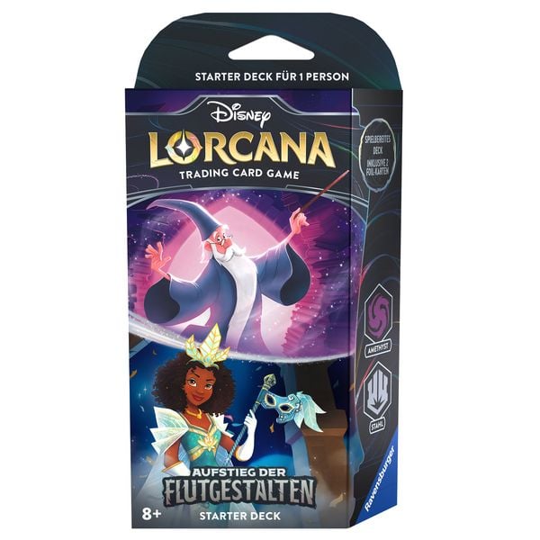 Produktbild: Disney Lorcana TCG: Aufstieg der Flutgestalten - Starter Deck Amethyst und Stahl (Deutsch)