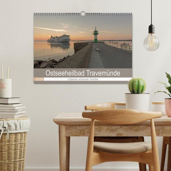 Produktbild: Ostseeheilbad Travem&uuml;nde - L&uuml;becks sch&ouml;nste Tochter (Wandkalender 2026 DIN A3 quer), CALVENDO Monatskalender