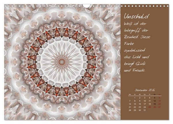 Produktbild: Kleine Chakrenlehre (Wandkalender 2026 DIN A3 quer), CALVENDO Monatskalender