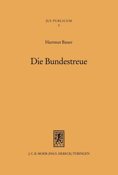 Produktbild: Die Bundestreue