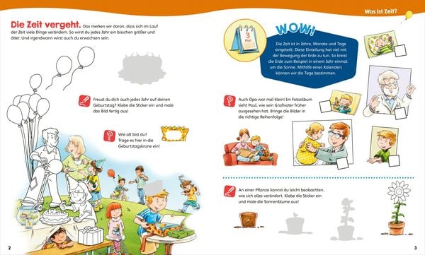 Produktbild: WAS IST WAS Junior Mitmach-Heft Uhr und Zeit verstehen