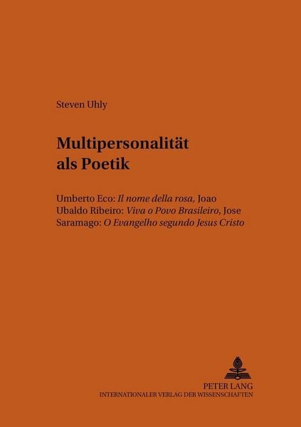 Produktbild: Multipersonalit&auml;t als Poetik
