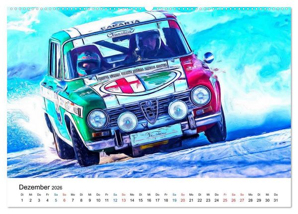 Produktbild: Tourenwagen von gestern (Wandkalender 2026 DIN A2 quer), CALVENDO Monatskalender