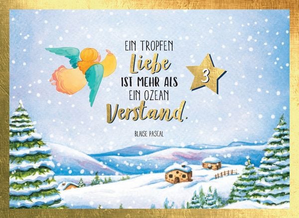 Produktbild: Jeden Tag ein Schutzengel f&uuml;r dich | Adventskalender mit Aufsteller