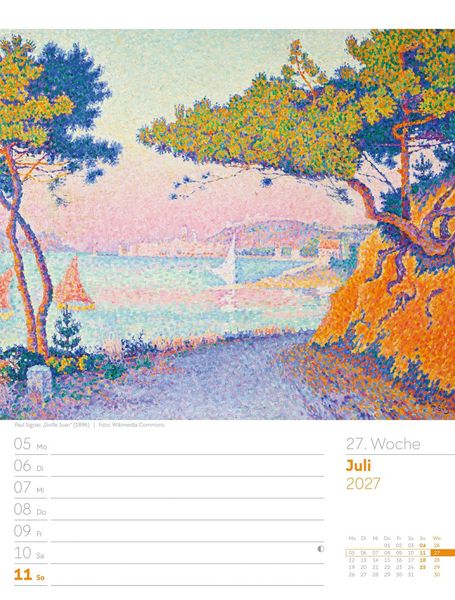Produktbild: Kunstwelt Wochenplaner Kalender 2027 | Impressionismus und Klassische Moderne